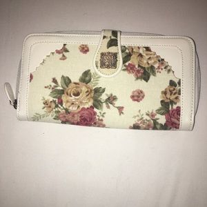 Floral print wallet